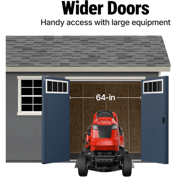 Beachwood 10 ft. W x 12 ft. D Wood Storage Shed - Image 6
