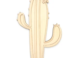 Cut Wood Cactus Plaque Handmade