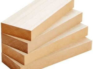 4 Pack Unfinished MDF Wood Rectangles for Crafts