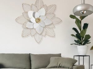 Extra Large Metal Flower Wall Decor for Home