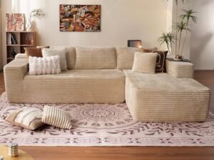 Cloud Sectional Couch with L-Shape Chaise,Modern Modular Sofa with Deep Seat