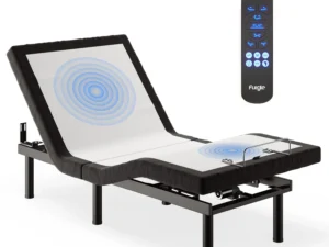Twin Size Adjustable Bed Base Frame for Stress Management with Massage