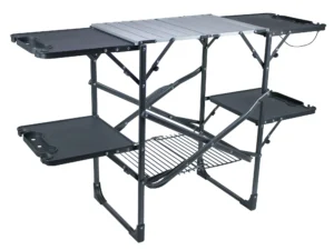 Outdoor Slim-Fold Cook Station Portable Camping Table
